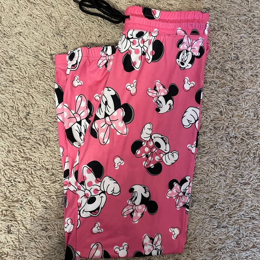 womans minnie mouse sleep joggers